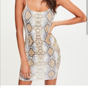 New sexy snakeskin bodycon dress (fits like small)